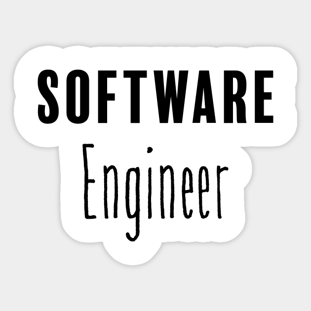 Software Engineer Sticker by FluentShirt